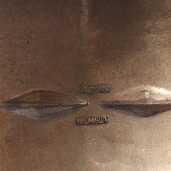 Vintage Navajo Native American Jewelry Sterling Silver Signed Cuff Bracelet - Picture 4 of 6